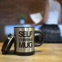 Саморазбъркващата се чаша с капак, Self Stirring Mug, чаша за мързеливци, снимка 2