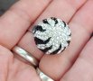 Два различни пръстена / Swarovski / Нов сребърен пръстен с регулация, проба 925 / топка , снимка 4