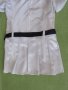  Бяла къса сатенена рокля с къс ръкав, нова, размер 42, снимка 7