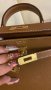 чанта Ермес Mini Kelly 19*Кели*HERMES KELLY 19 CRAIE Epsom Gold Hardware, снимка 8