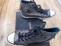 Дамски кецове CONVERSE оригинал, N'39, естествена кожа, сребристи т. сиви, много запазени, снимка 4