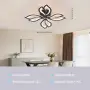56W LED таванен полилей с цветя/листенца, 3000–6000K и димиране с дистанционно, снимка 3