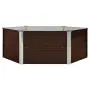 vidaXL Повдигната леха, кафява, 129x129x45 см, поцинкована стомана（SKU: 45710）, снимка 2