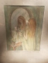 Картина рисунка пастел бъгарски художник подпис посвещение, снимка 2