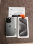 КАТО НОВ!iPhone 15 pro*лизинг 78лв/м айфон 15 про Black Titanium, снимка 1