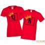 Tениски за влюбени Свети Валентин King Queen, снимка 2