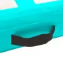 vidaXL Надуваем дюшек за гимнастика с помпа, 60x100x15 см, PVC, зелен, снимка 4