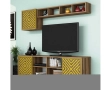 ТВ комплект Касандра 2 - цвят орех-жълт Код P1755, снимка 5