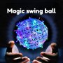 Летяща топка Spinner Играчка Въртящa се на 360° мини НЛО със светлина,USB зареждане
