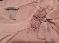 H&M Розова елегантна блузка топ с розички S размер , снимка 3