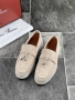 Loro Piana Мъжки Тъмно Бежови Обувки Естествена Кожа Лоро Пиана Код E832, снимка 2