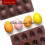 8 яйца яйце реален размер силиконов молд форма фондан шоколад гипс свещ , снимка 3