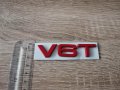 Ауди Audi V6T емблеми надписи червени, снимка 3