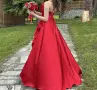 Официална червена рокля , снимка 2