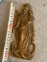 икона бронзов  релефен плакет, изобразяващ Мадоната с Младенеца, снимка 2