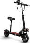 Супер бързият електрически сгъваем скутер в черно с червено, снимка 2