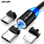 Магнитен кабел Uslion 3 в 1 За зареждане на Телефони, Таблети, и др. Micro USB, снимка 18