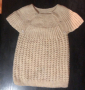 бял пуловер с къс ръкав , снимка 1 - Блузи с дълъг ръкав и пуловери - 39255434