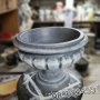 Кашпа Саксия от бетон - сив цвят, снимка 3