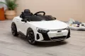 Луксозна детска акумулаторна кола  AUDI RS ETRON GT – Бяла, с дистанционно и LED светлини, снимка 15