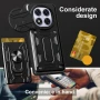 Xiaomi Redmi Note 14 Pro+ 5G Удароустойчив Ring Holder/ Card Slot Калъф и Протектор, снимка 3
