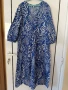 H&M  рокля в бяло и синьо от памук, снимка 2