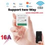 Двойно реле 16А wifi | Безжично реле за контрол на осветление от телефон | Смарт модул - КОД 3990, снимка 1