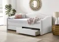 Тапицирано легло с чекмеджета, снимка 1