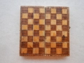 Стара Кутия Дъска Шах Малка Преносима Сгъваема, снимка 8