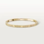 CARTIER Love Small Paved Gold Diamonds Гривна с Отверка, снимка 10