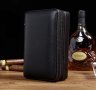 Cohiba  кутия за пури кедров преносим хумидор с кожено покритие кохиба, снимка 4