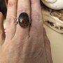 Авторски сребърен пръстен с мъхов ахат   НАМАЛЕНИЕ , снимка 2