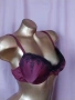 80 В Сатенен сутиен бордо, снимка 2