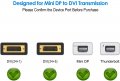 Преходник Rankie Mini DP към DVI, позлатен 1080P Mini DisplayPort (съвместим с Thunderbolt порт) към, снимка 3