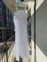 Нова дълга елегантна бяла рокля one size размер волани ластична горна част 100% памук памучна рокля , снимка 3