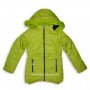 Зелено зимно яке с качулка за момиче на 11-13 г., снимка 1 - Детски якета и елеци - 39732729