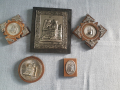Лот 2- стари домашни икони -  5 броя, снимка 1 - Антикварни и старинни предмети - 44629215