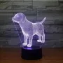 Холограмна 3D LED лампа Лабрадор,RGB Седемцветен Интелигентен Контрол,USB, снимка 3