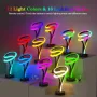 Спирална RGB настолна лампа за нощно шкафче, 12 променящи се цвята  с дистанционно и сензорно управл, снимка 3
