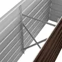 vidaXL Градинска висока леха кафява 160x40x45 см поцинкована стомана, снимка 7