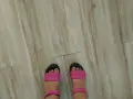 Цикламени/ цвят фуксия дамски сандали естествена кожа , снимка 6