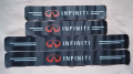 Карбонови стикери за прагове с лого Инфинити Infiniti кола автомобил джип ван , снимка 1 - Аксесоари и консумативи - 44767900