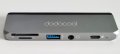 Dodocool 6-в-1 USB-C хъб, алуминиев, 4K HDMI, Audio, USB 3.0,  PD 87W, TF/SD четец, снимка 1 - Лаптоп аксесоари - 41616866