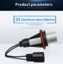 LED крушки Angel Eyes ангелски очи 12V-24V цвят син за BMW с Canbus без грешки, снимка 3