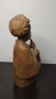 Изключително красива, дървена статуетка, фигура от дърво на момче., снимка 4