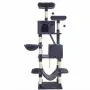 Драскалка за котки Dark Gray 206 см – XXL катерушка с къщички, хамаци и платформи, снимка 2