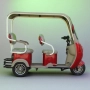 Триместна електрическа триколка RED GOLF 2000W/60V/25Ah, снимка 4