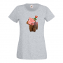 Дамска тениска Flower Pig майнкрафт Minecraft,Игра,Забавление,подарък,Изненада,Рожден Ден., снимка 8