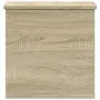 vidaXL Кутия за съхранение дъб сонома 30x35x35 см инженерно дърво, снимка 5