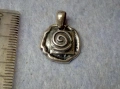 Стилен СРЕБЪРЕН МЕДАЛЬОН със Символа На Безкрайност Лакирано СРЕБРО 925 Проба, снимка 1